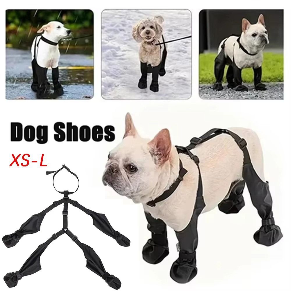 Dog Booties Paw Protector - Chaussures imperméables anti-chute pour chien, bottes