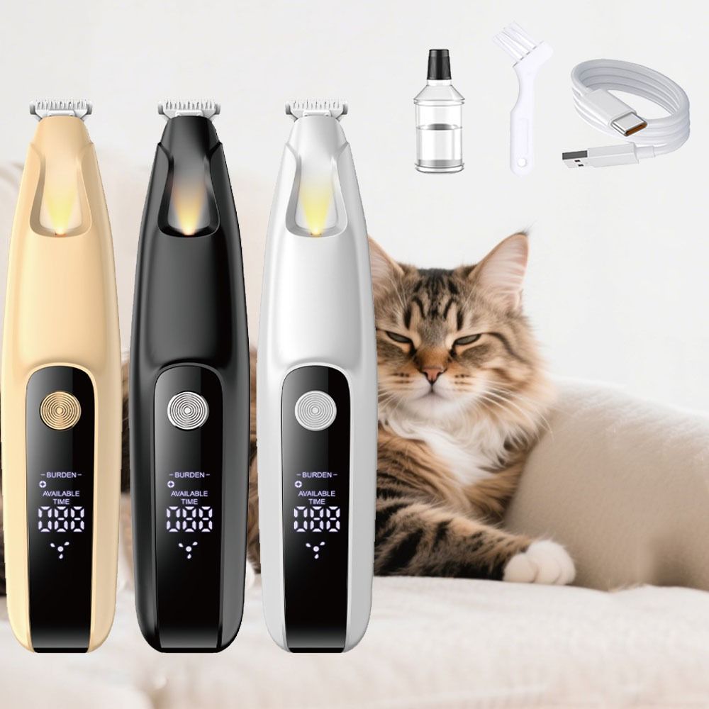 Dog Grooming Clippers - Tondeuse à pattes de chien LED