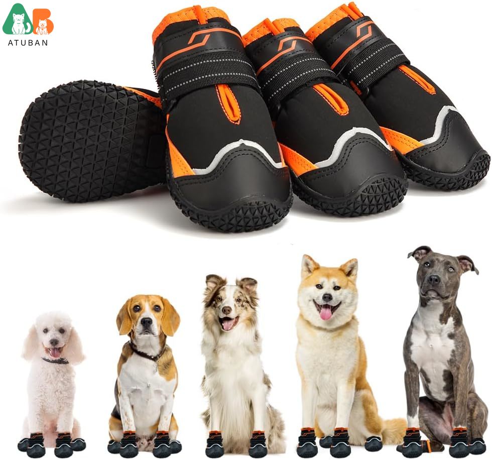 ATUBAN-Chaussures coordonnante - Dog Booties Paw Protector avis et prix