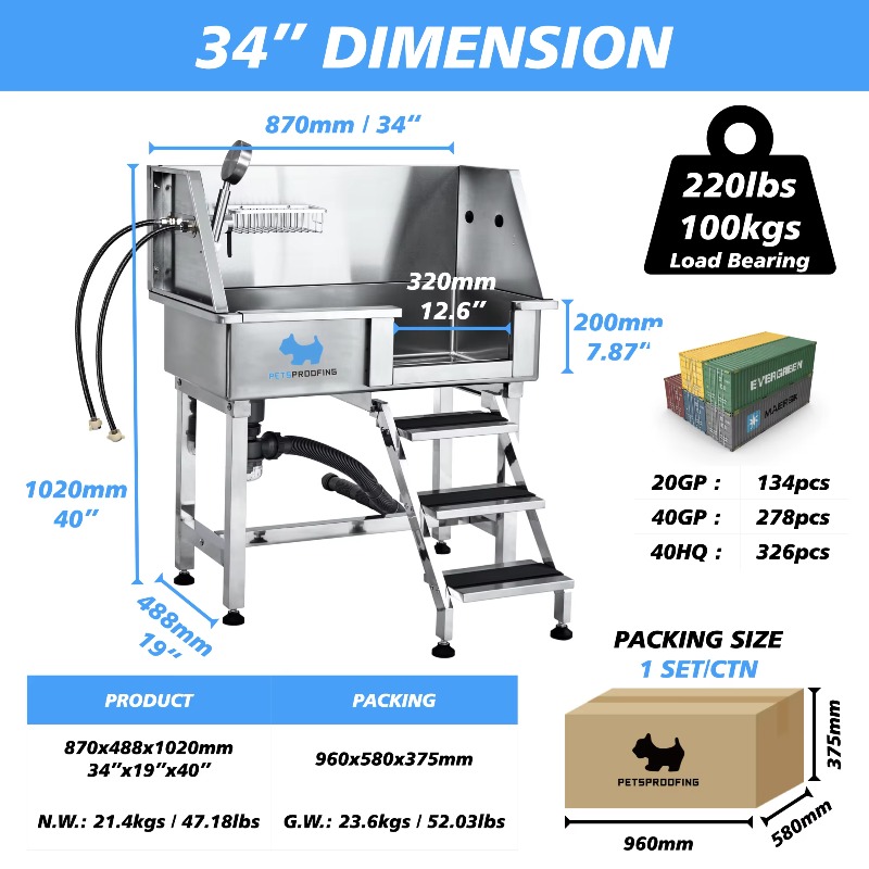Baignoire pour chien de petite - Pet Supplies Wash Station avis et prix