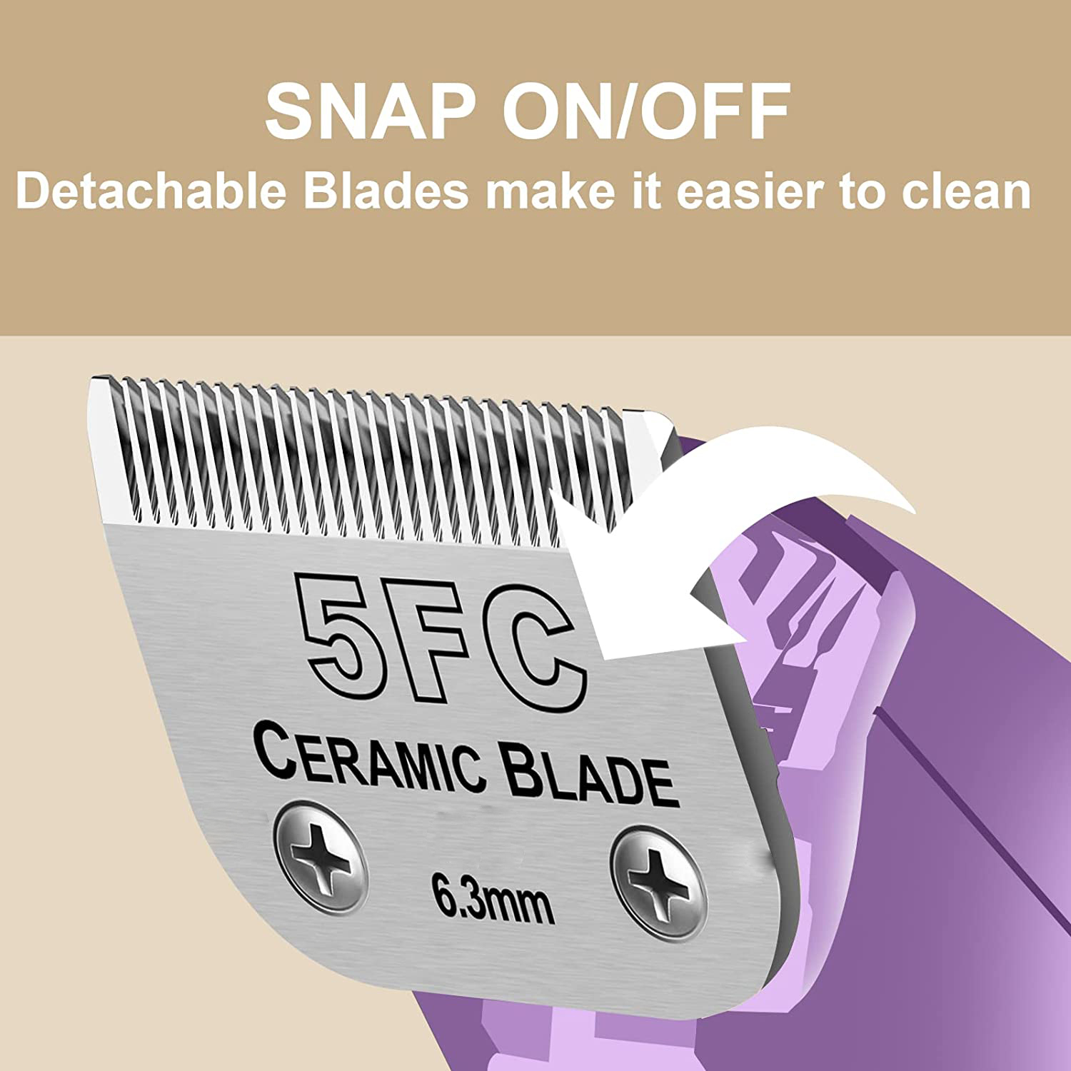 Lame de tondeuse détachable po - Dog Grooming Clippers avis et prix