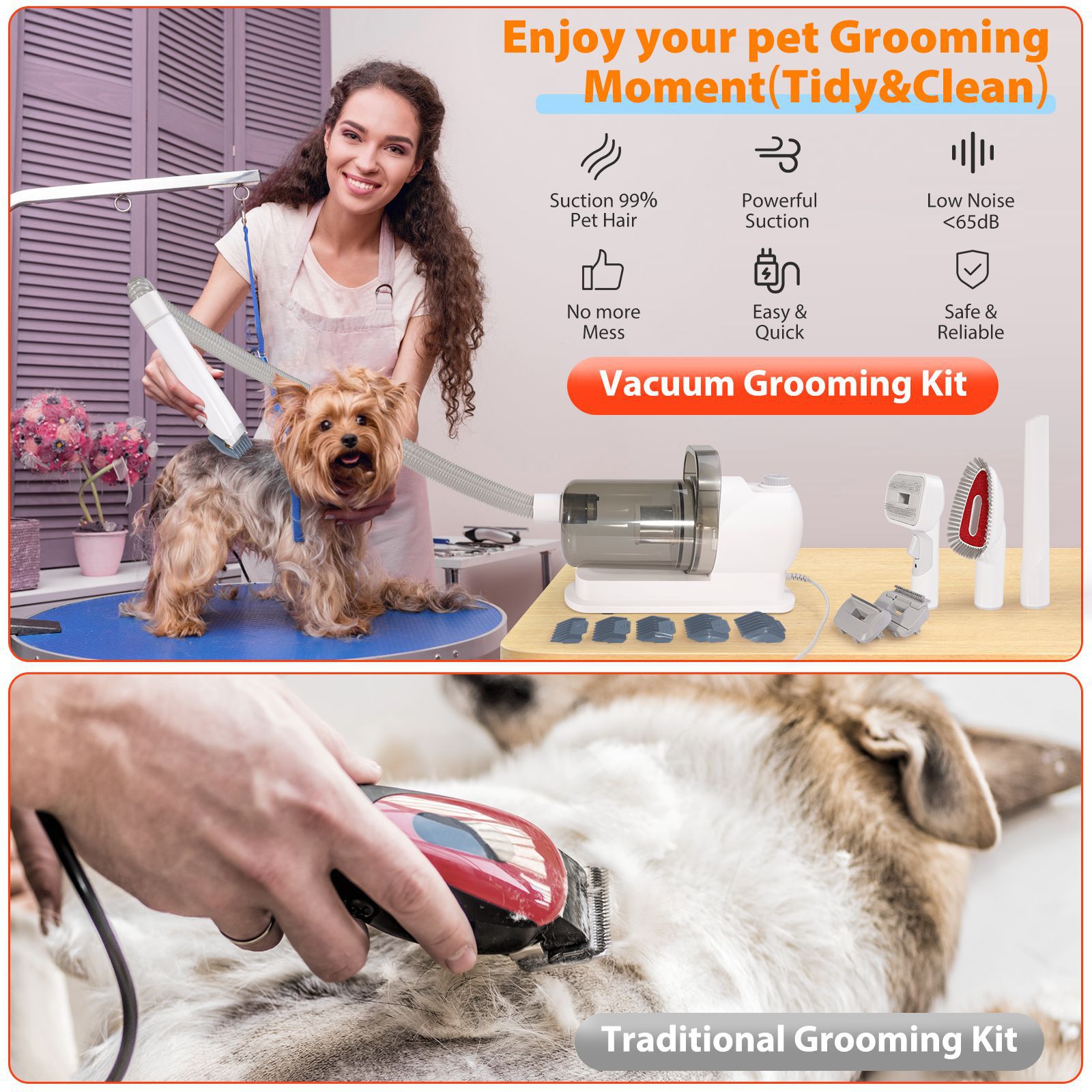 Kit d'aspirateur de toilettage - Dog Grooming Clippers avis et prix