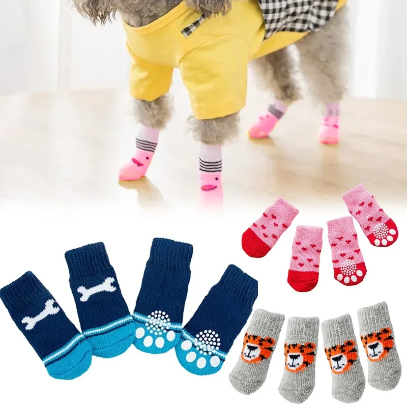 4 paires de chaussettes d'hive - Dog Booties Paw Protector avis et prix