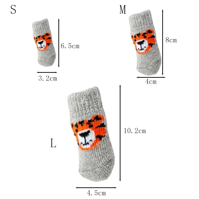 4 paires de chaussettes d'hive - Dog Booties Paw Protector avis et prix